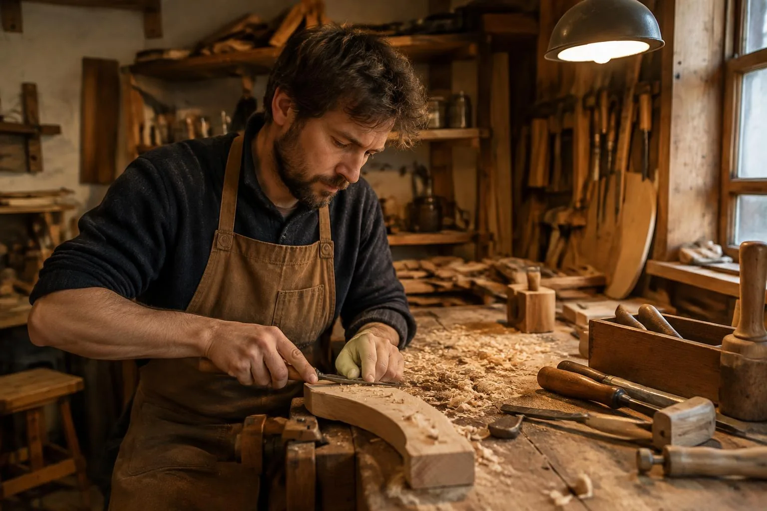 Selbstständige bei der Arbeit